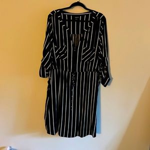 Torrid 3X pinstripe dress